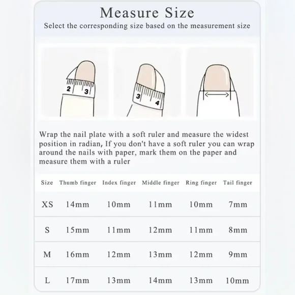 [L] 🎀 10Pcs Handmade Wearable Press on Nails Short Luxury Designer Tweed French - Picture 5 of 5